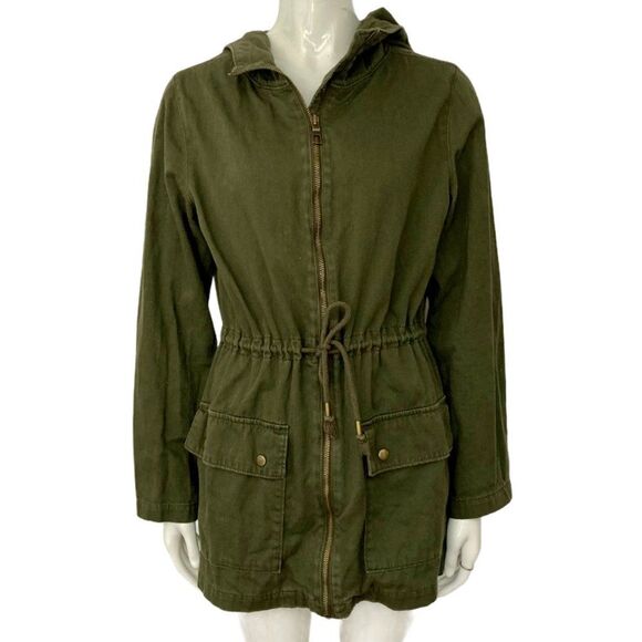 Old Navy Jackets & Blazers - Old Navy 100% Cotton Olive Safari Utility Jacket